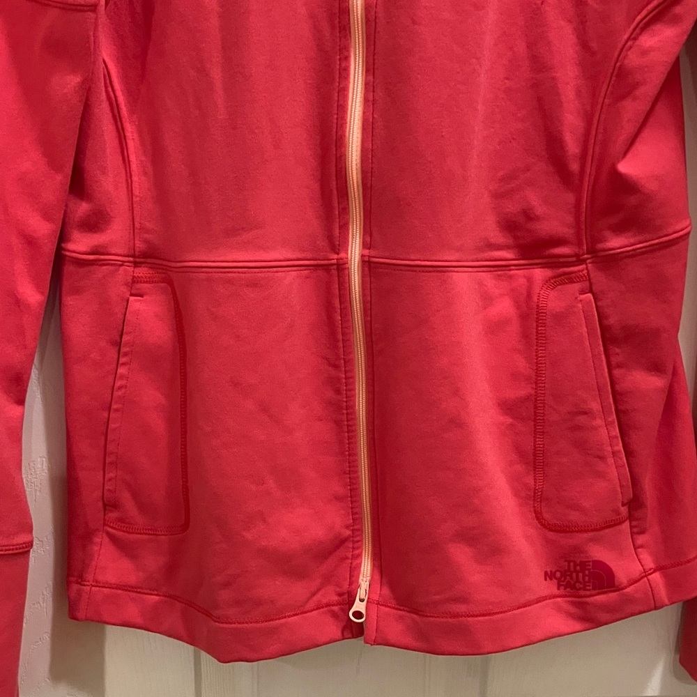 The North Face VaporWick Full Zip Jacket Pink Coral Size L Excellent Condition - Picture 2 of 7